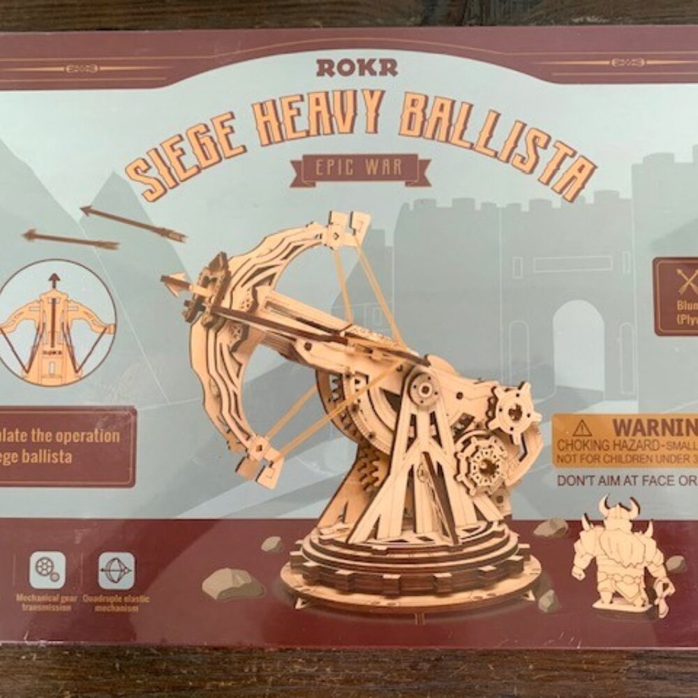 Rokr 3D Siege Heavy Ballista Wood Puzzle Model Kit KW401 - New
